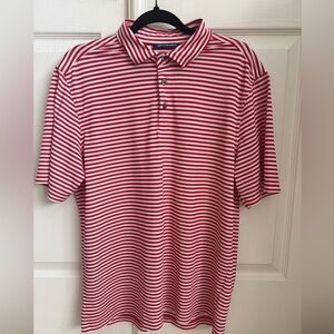 Cutter & Buck Red Striped Men's Polo Shirt. Men’s medium. Excellent condition.